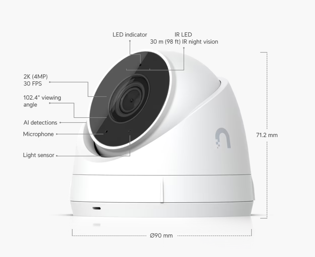 Camera Ubiquiti G5 Turret Ultra [UVC-G5-Turret-Ultra]